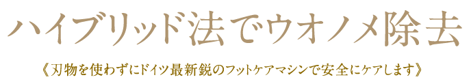 ウオノメ除去